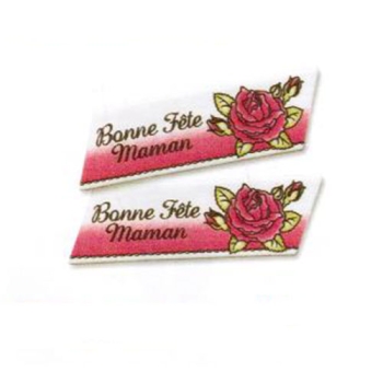 Biais "Bonne Fête Maman" masse de sucre