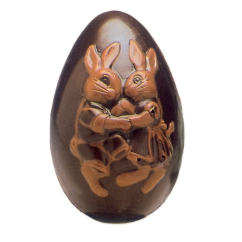 Moule polycarbonate 27 - Oeuf de pâques / lapin