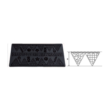 Plaque silicone dentelle hauteur 65 mm