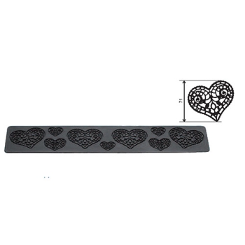Plaque silicone coeur