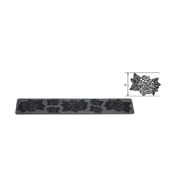 Plaque silicone rose