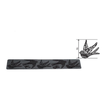Plaque silicone hirondelle