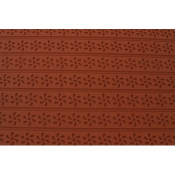 Tapis relief silicone fleurs