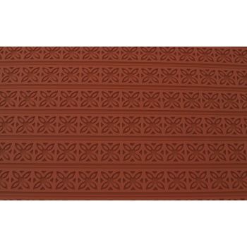 Tapis relief silicone fleurs carrées