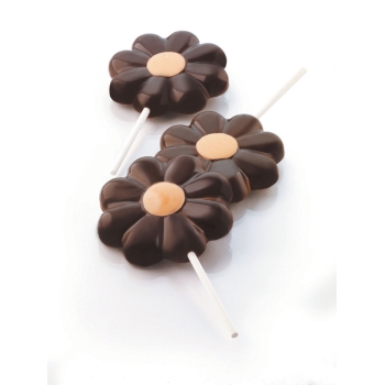 Moules sucettes en silicone fleur