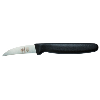Couteau d'office noir - bec d'oiseau 9 cm