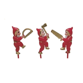 Lutins rouges décorés