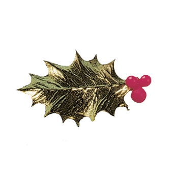 Feuille de houx dorée 2