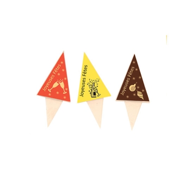 Piques design "Joyeuses Fêtes"