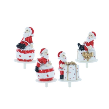 Pères Noël boules et cadeaux