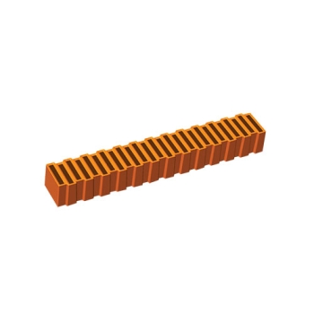 Gouttières à bûche plastique Carrée décalée -paquet de 12