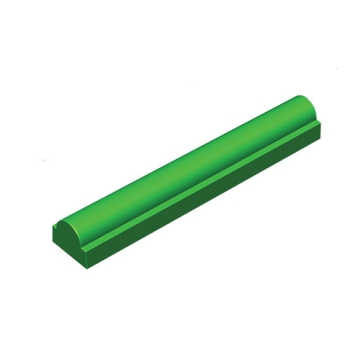 Gouttières à bûche plastique Ronde base rectangle - paquet de 12