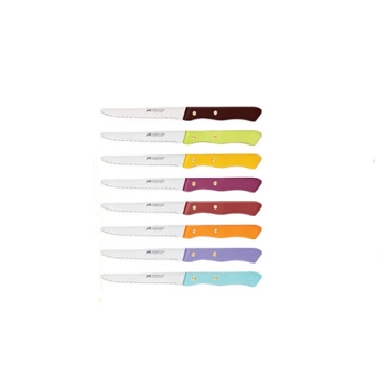 Couteau de table couleur cranté 10.5 cm