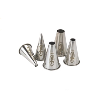 Boîte de 6 douilles inox unies