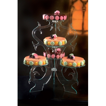 Présentoir cristal 5 plateaux