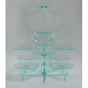 Présentoir cristal 10 plateaux