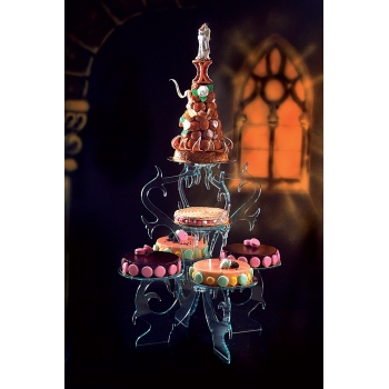 Présentoir cristal 6 plateaux