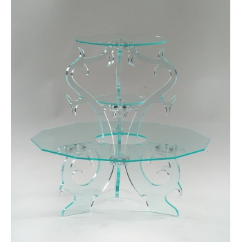 Présentoir cristal 3 plateaux