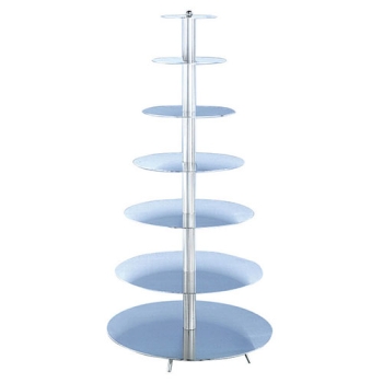 Présentoir pièce montée aluminium 7 étages