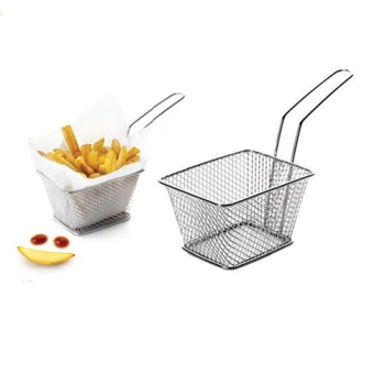 Mini panier rectangulaire inox