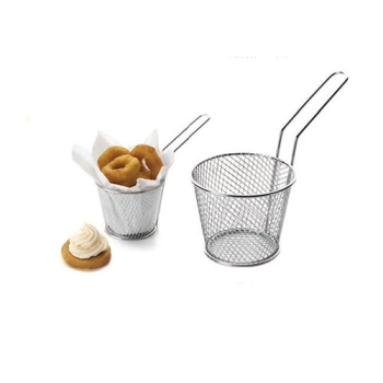 Mini panier rond inox