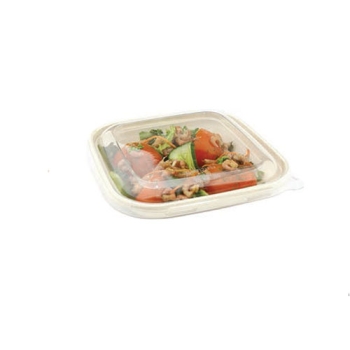 Couvercle pour barquette rectangle fibre de canne