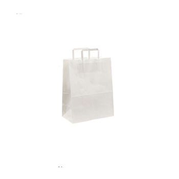 Sac cabas papier kraft blanc