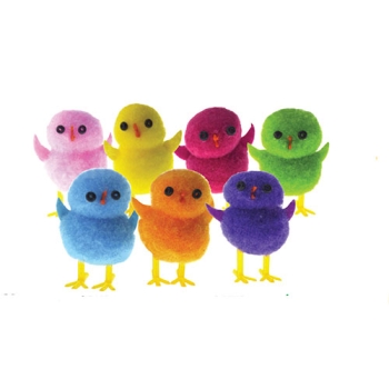 Mini poussin coloris assortis