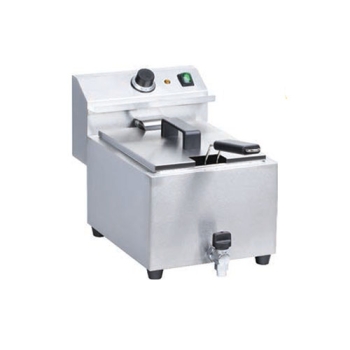 Friteuse électrique 8L avec robinet de vidange