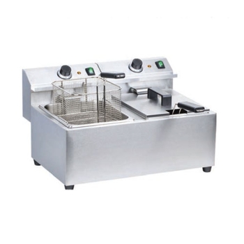 Friteuse électrique 2 X 8L sans robinet de vidange