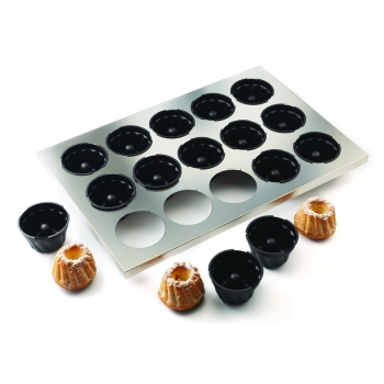 Plaque de 15 moules Kouglofs Exoglass® 