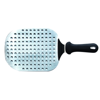 Pelle à pizza perforée inox