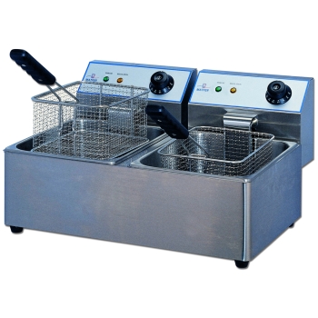 Friteuse électrique 2 bac