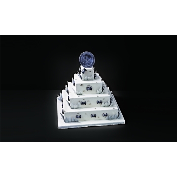 Wedding Cake Carré - pièce détachée - Insert ABS 80 mm   