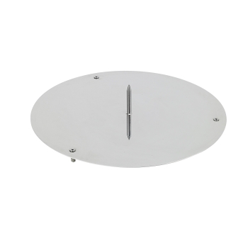 Plateau inox avec pique de centrage