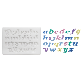 Empreinte silicone  - Alphabet minuscule (modèle 2)