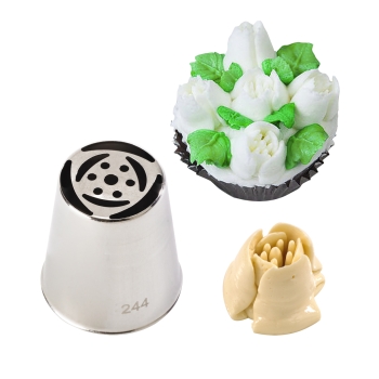 Douille Russe inox spéciales "Décors Fleurs" - Tulipe