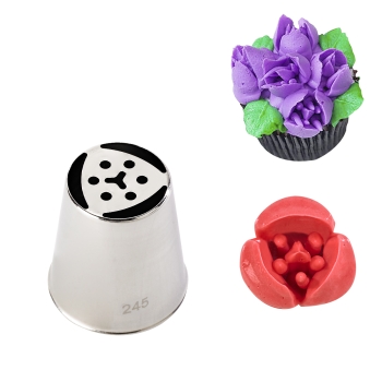 Douille Russe inox spéciales "Décors Fleurs" - Freesia