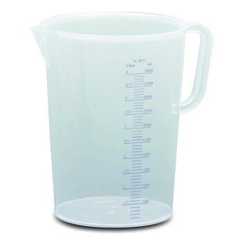 Pot gradué plastique 5L Poignée fermée
