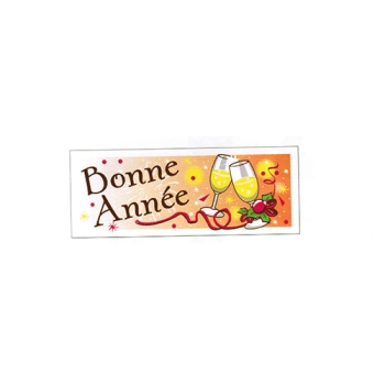 Rectangle azyme "Bonne Année"