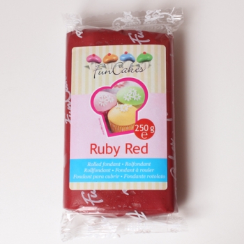 FunCakes Fondant Rouge -Ruby Red- Halal / Casher