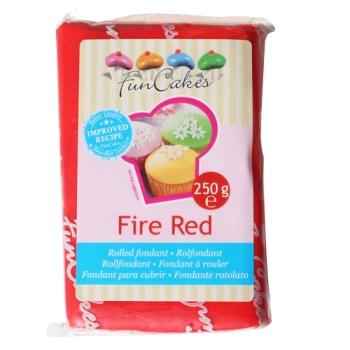 FunCakes Fondant Fire Red Halal / Casher