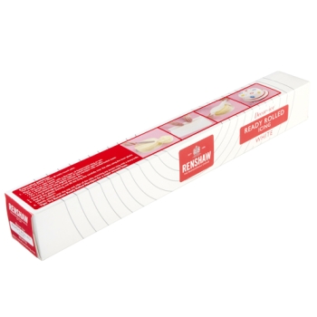 Pâte à sucre blanche prête à être déroulée 