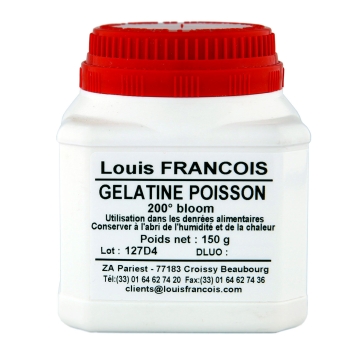 Gélatine de poisson 200 bloom en poudre - 150 g - Louis François