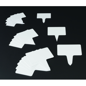Étiquettes rectangle P.V.C - 10 unités