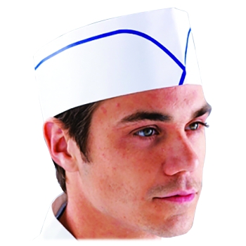 Calot papier dessus  non tissé taille réglable - 100 unités