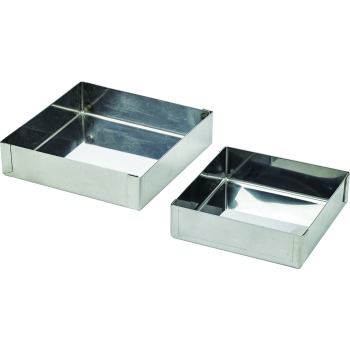 Tartelette carrée inox