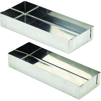 Tartelette rectangle inox