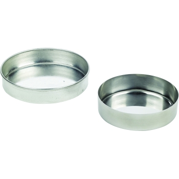 Tartelette ronde bord droit inox