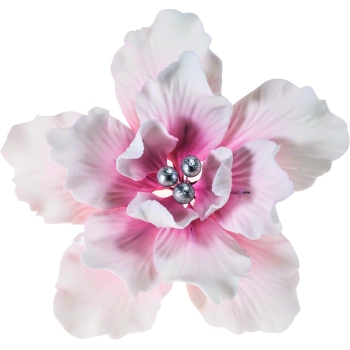 Fleur perlée rose